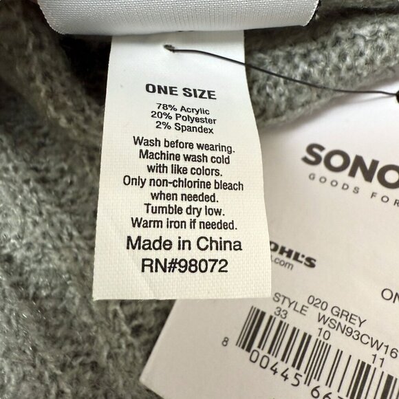 SONOMA The Supercozy Scarf Gray Soft Knit Blanket Scarf Womens NWT - Picture 6 of 6